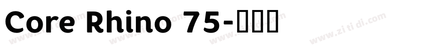 Core Rhino 75字体转换